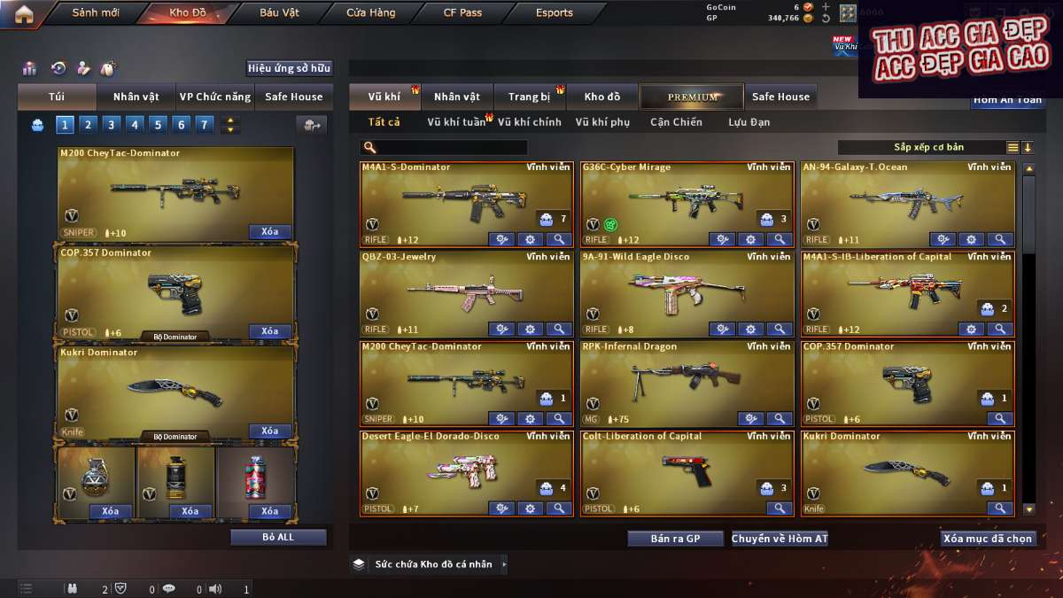 shop acc cf uy tin gia re